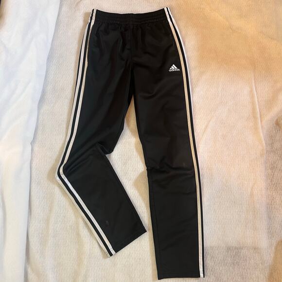 Adidas Boy's Black Athletic Pants size L 14/16 - Picture 1 of 8